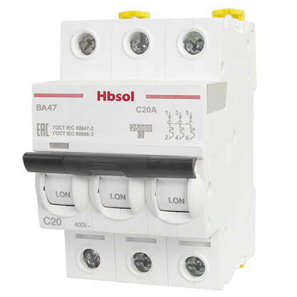 ВА47 Hbsol — Миниатюрные автоматические выключатели до 25 кА