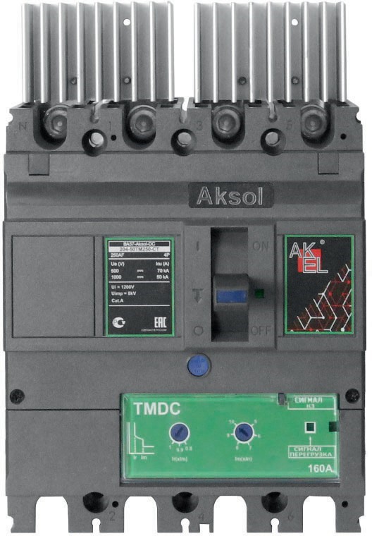 ВА57 AKSOL DC 250AF 4P до 1200VDC